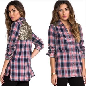 🎉Host Pick🎉 Free People Plaid Flannel